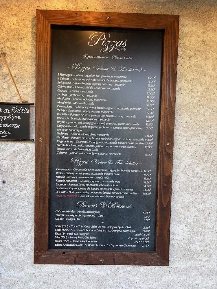 La Pizza Du Sappey « Chez PEP » - Menu Image 2
